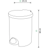 Plastikowy kosz na śmieci 15 l
